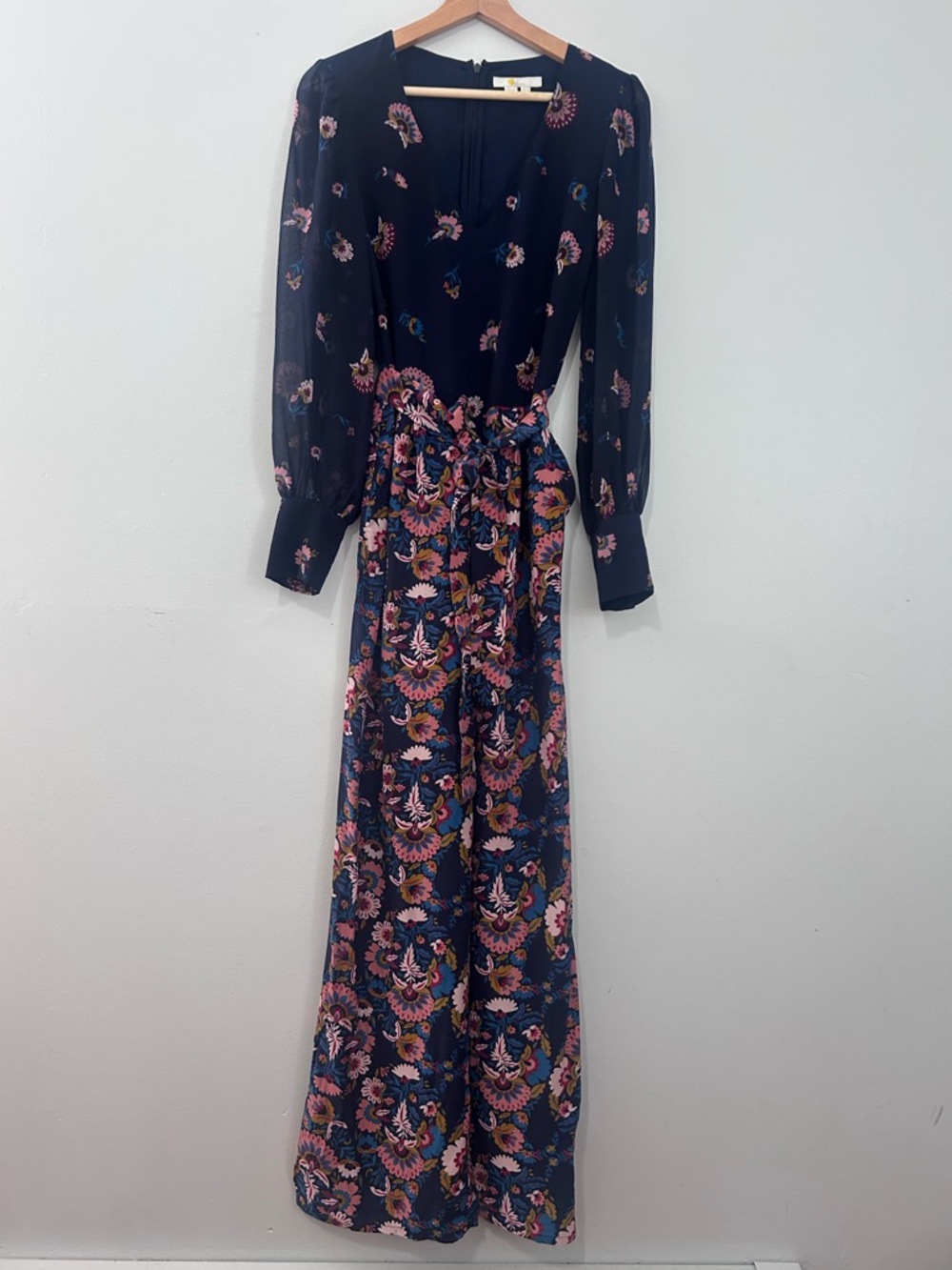 Boden Belgrave Navy Floral Wide-Leg Jumpsuit 4